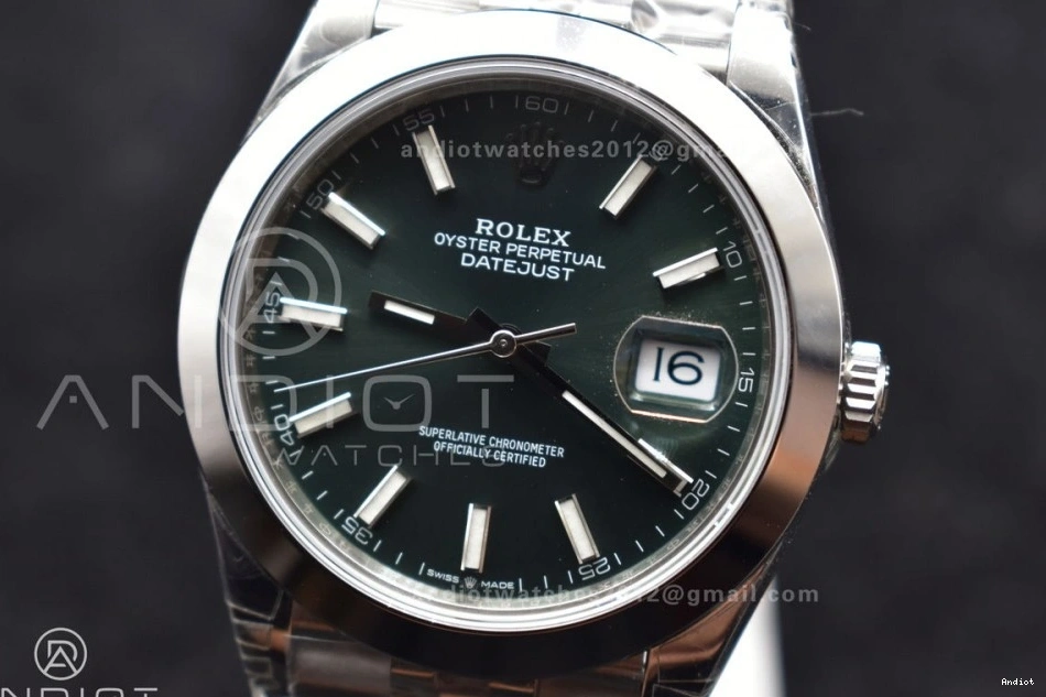 On 41 Best Jubilee VS3235 VSF 1:1 904L Dial DateJust Green SS Bracelet Edition 126300 0319